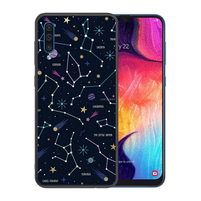 Мягкий силиконовый черный чехол для samsung Galaxy A80 A90 A10 A30 A50 A40 A60 A70 A7 2018 A9 A6 плюс