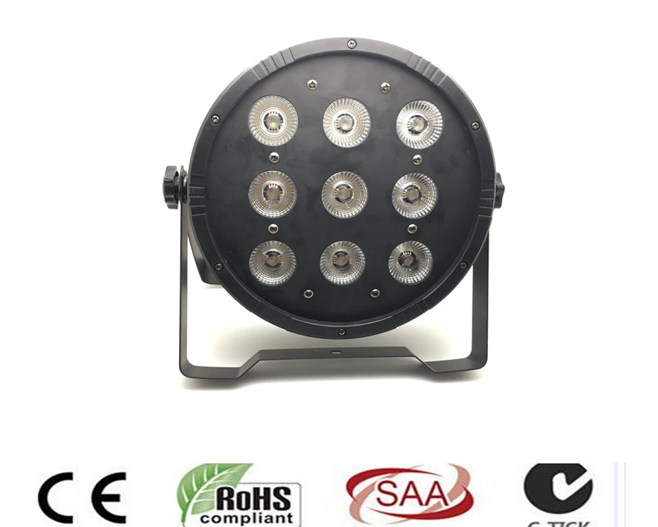 2 unids 9x12 W RGBW 4 в 1 LED Flat SlimPar Quad Luz DJ de la Colada etaga Uplighting Sin Envio Free ruido|dj luz|led djrgbw 4in1 |