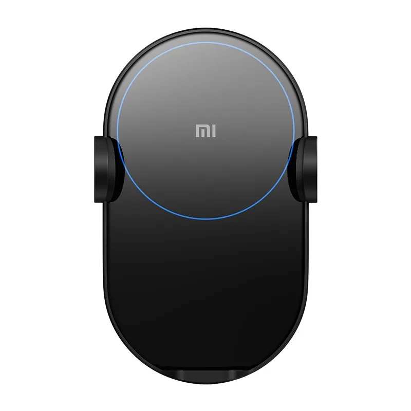 Black Xiao mi jia автоматическое зажимное 2.5D стекло кольцо Горит для mi 9(20 Вт) mi X 2 S/3(10 Вт) Qi Беспроводное Автомобильное зарядное устройство 20 Вт макс электрическое - Цвет: Black