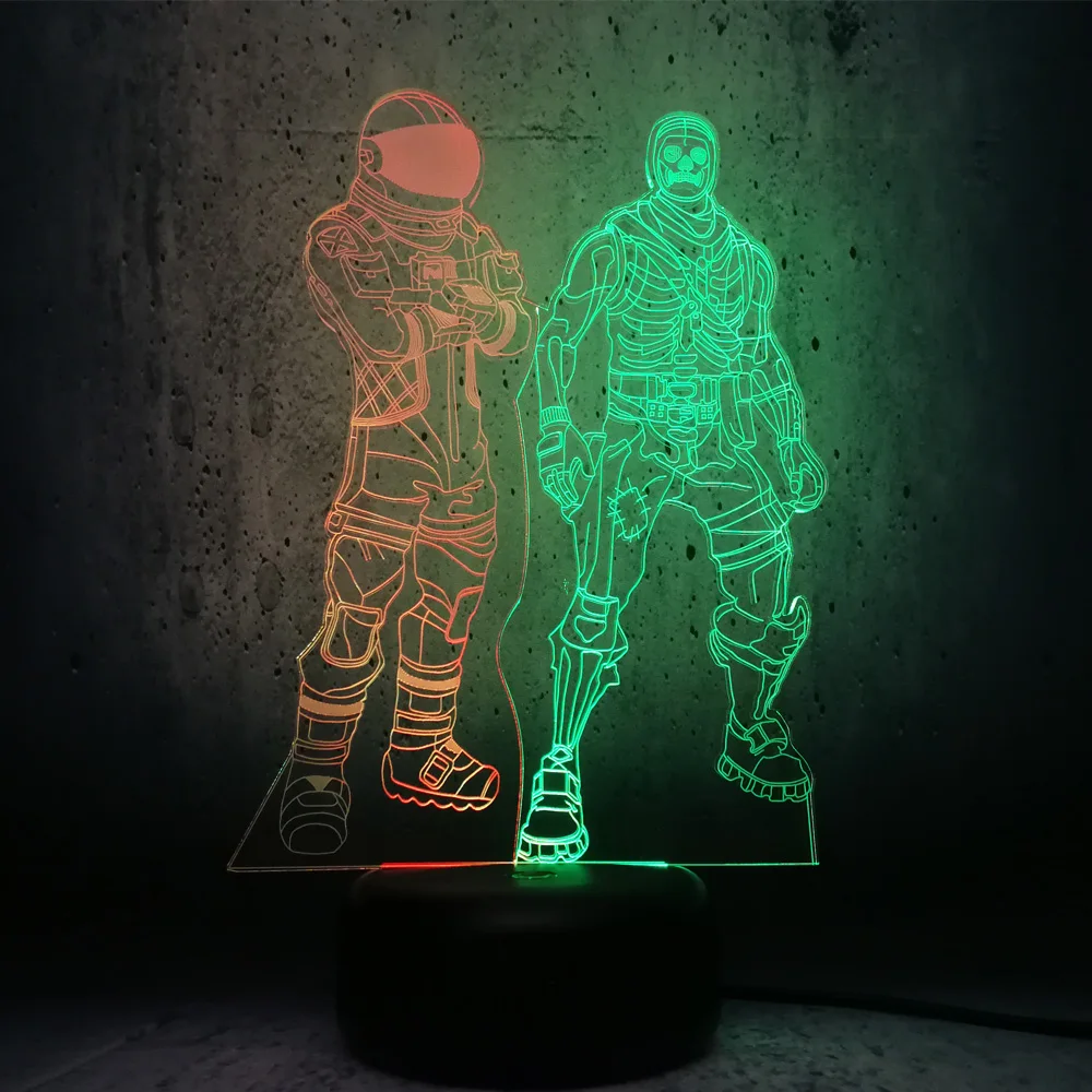 Светодиодный светильник для ролевых игр DARK VOYAGER и Trooper с черепом 3D смешанный