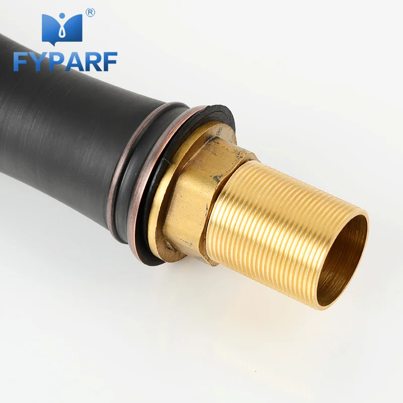 

FYPARF Wholesale and Retail Deck Mount Waterfall Bathroom Basin Faucet Cold and Hot Single Hole Brass Basin Mixer Water B1008H