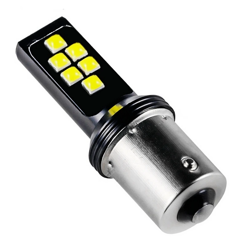 1 шт. 1156 P21W BA15S R5W R10W 12 SMD светодиодный чип CREE резервная лампа для автомобиля Задний