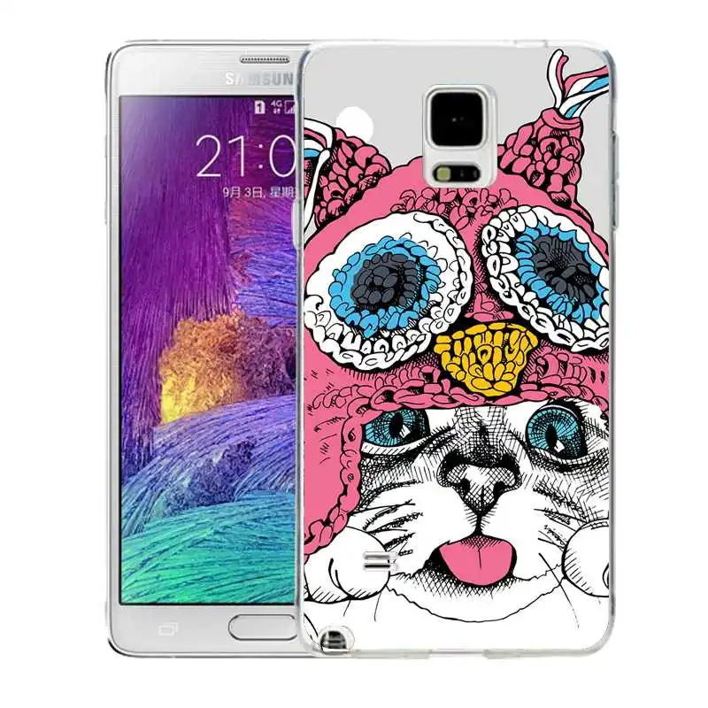 Qmswei ТПУ мягкий чехол для телефона samsung Note5 S8 s6 s7 edge s4 s5 s3 C5 C9 note3 note4 S9plus кота оленя