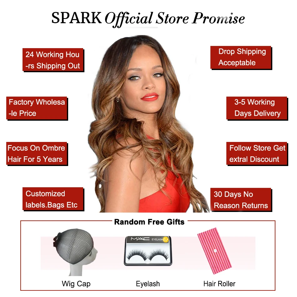 Spark Волосы remy ткань 1B/4/30 эффектом деграде (переход от темного к малайзийские