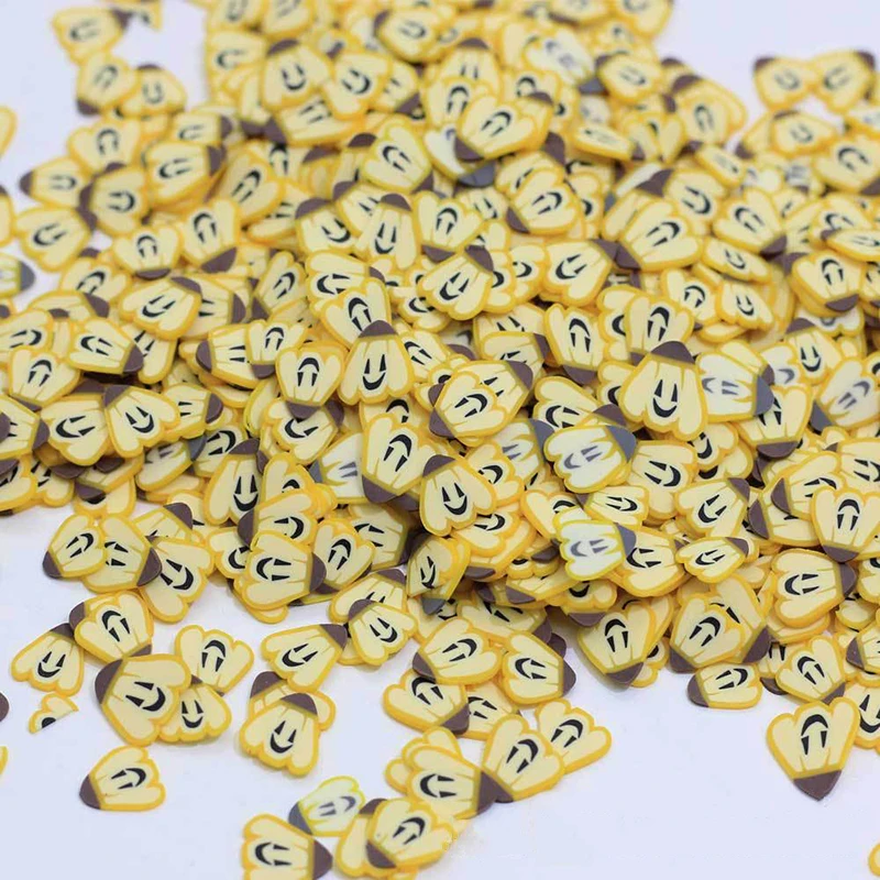 Happy Monkey 10g/pack Polymer Clay Fruit Slices Toy Cute Slime Charms Supplies Additives Kit Decor For Fluffy Cloud Slime Clay