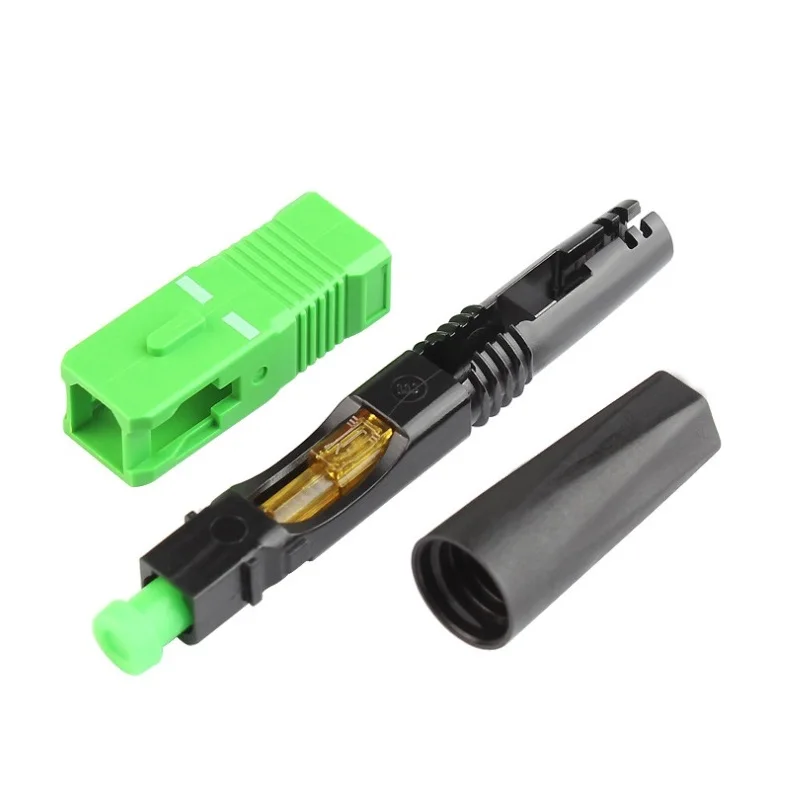 200 шт./кор. FTTH SC APC Одномодовый волоконно-оптический SC APC Быстрый разъем SC/APC FTTH волоконно-оптический Быстрый разъем