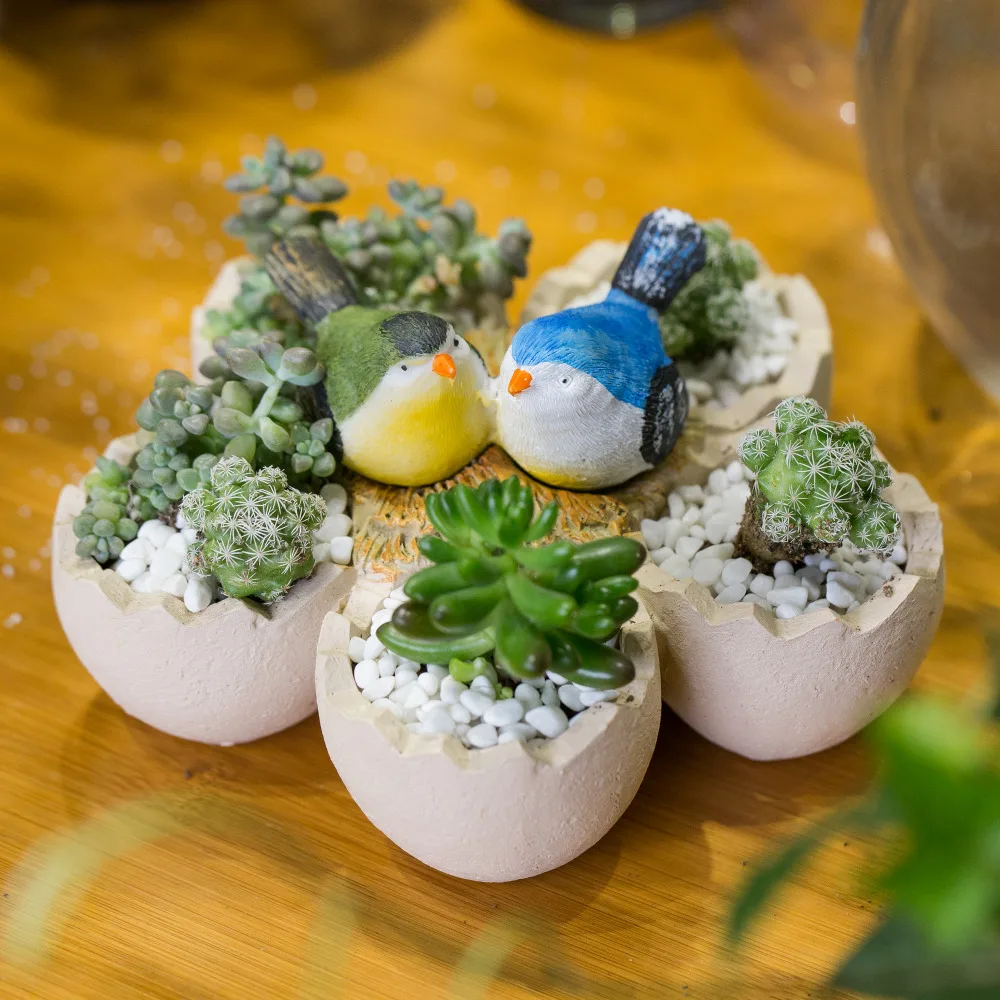 Офисный Настольный соковыжималка для птиц и гнездышков искусственные смоляные