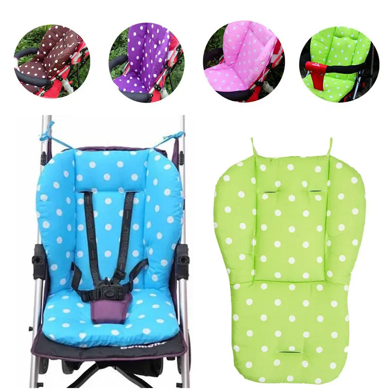 

New Thick Colorful Baby Infant Stroller Seat Pushchair Cushion Cotton Mat Dot Stroller Accessories dropshipping hot