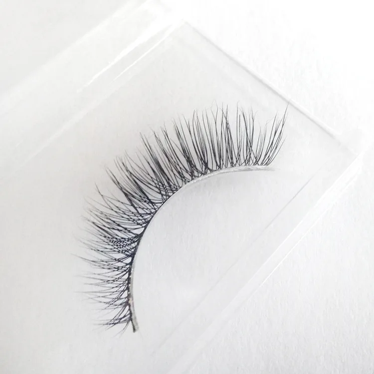 Hot Sale 1 Pair Mink Eyelashes Natural Long Cross Messy 3D Lashes False Box Fake | Красота и здоровье