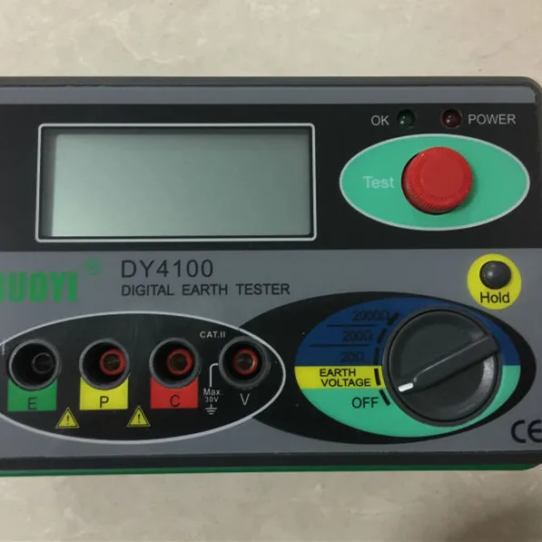 Диапазон измерения 0 2000ohm реальный цифровой тестер земли dy4100 Измеритель