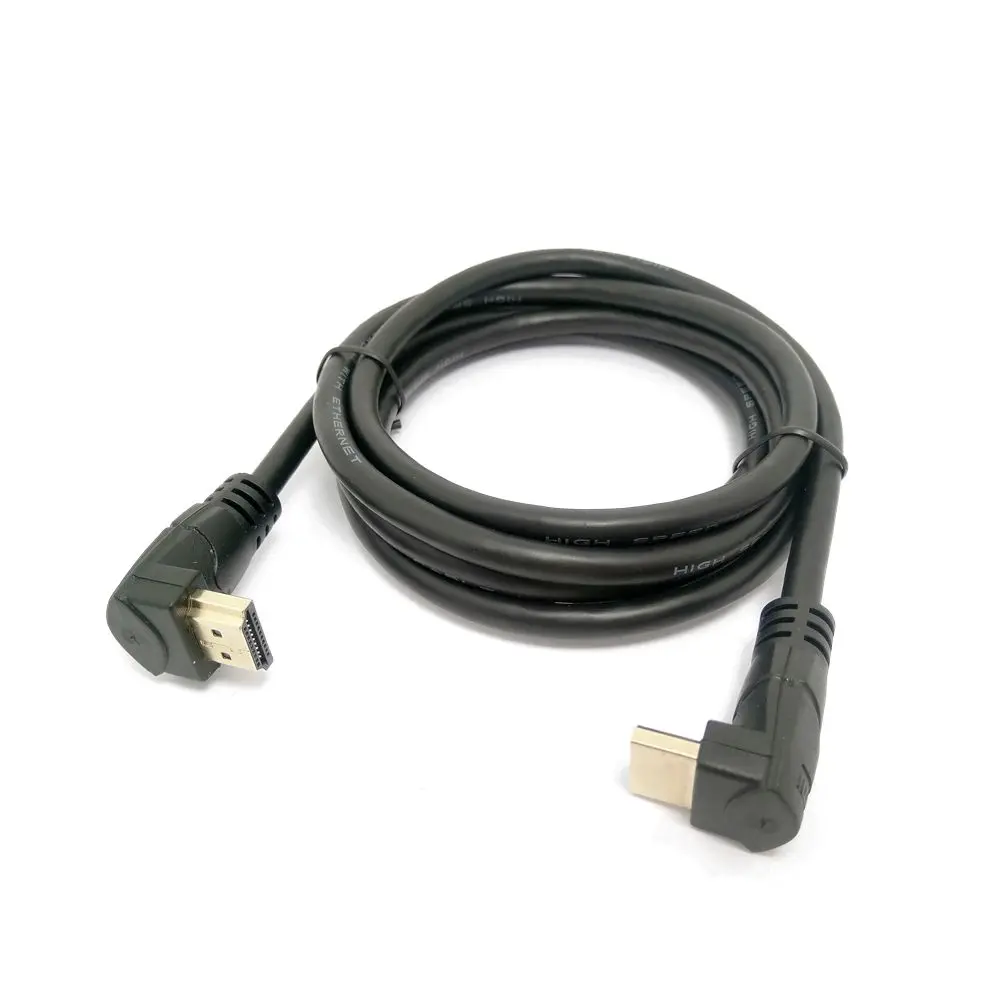 2 0 локтевой кабель 4K * 2K @ 60 Гц HDMI совместимый для мужчин вниз или вверх под углом к