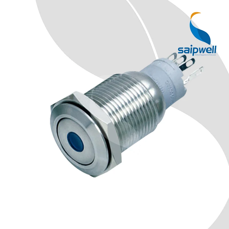 Горячая IP65 освещенный маленький нержавеющий стальной металлический кнопочный