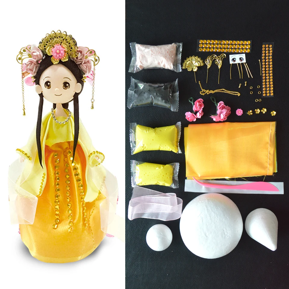Набор кукол из слайма DOLLRYGA глина ручной работы сделай сам Китайская традиционная