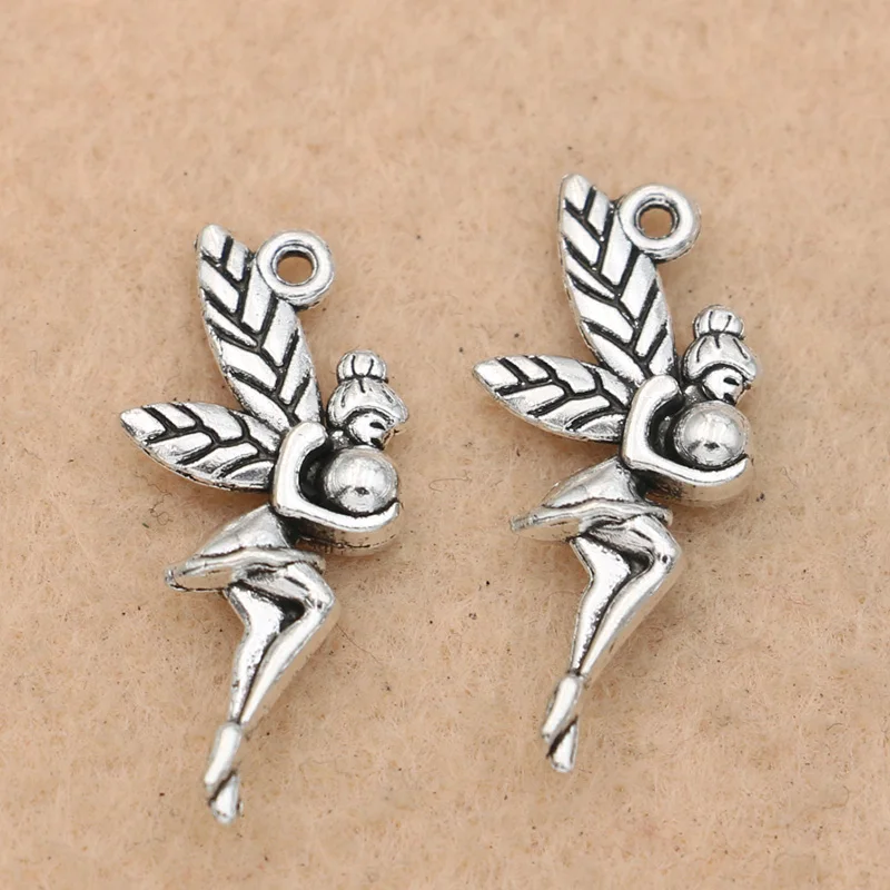 KJjewel Ангел Фея Подвески для изготовления ювелирных изделий браслет из тибетского