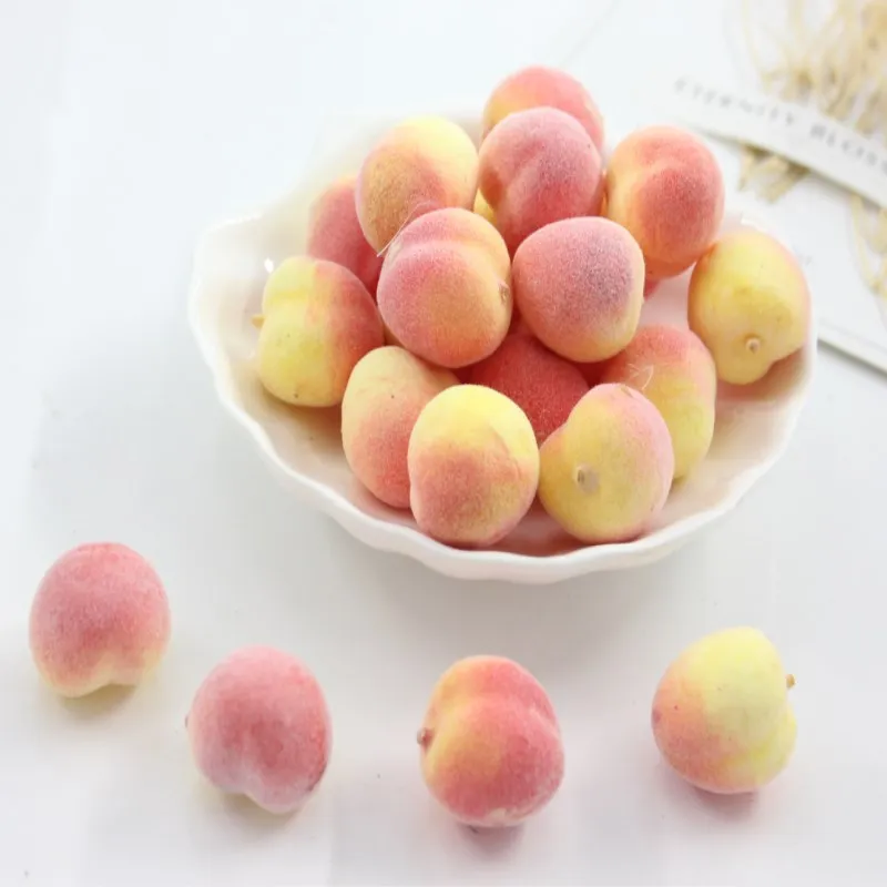 10 шт. мини игрушка фруктовый персик маленькая Клубничная еда имитация овощей