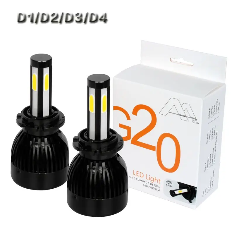 Комплект светодиодных фар D2R D2S D2C D1R D1S D3R D3S D4R D4S 8000LM H1 H3 H7 H11 9005 9006 все в одном