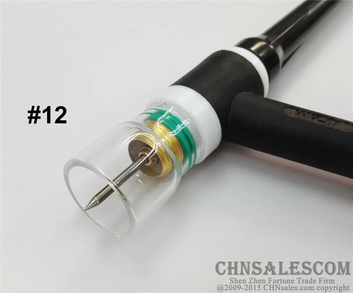 Комплект газовых линз #12 Pyrex для сварки TIG WP 17/18/26 .040 17 шт. CHNsalescom|Сварочные сопла| |