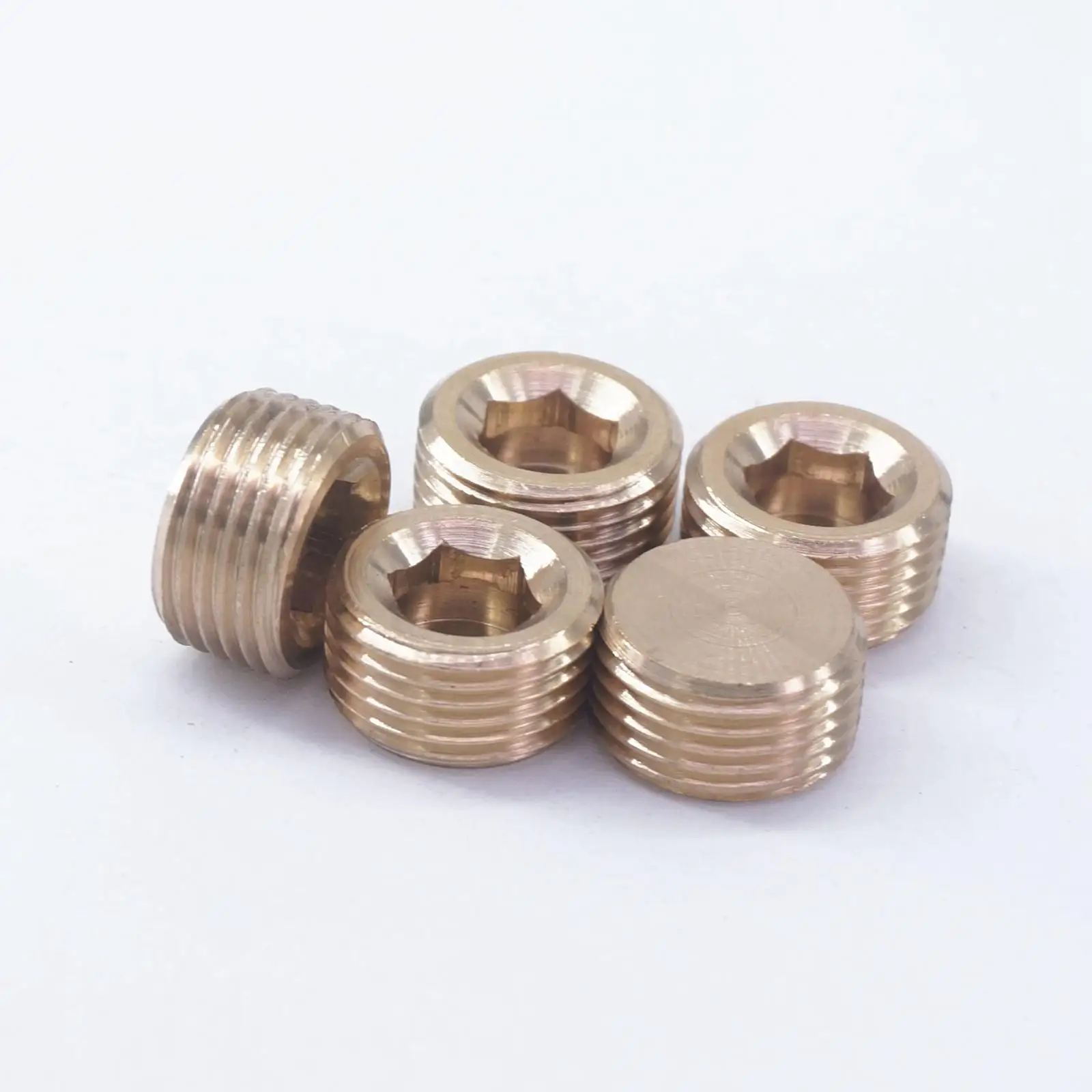 3/8&quot BSPP male Thread Brass Pipe Countersunk Plug Internal hex head socket Allen Head fittings Water gas oil | Обустройство дома