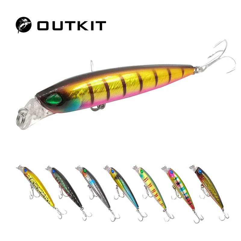 OUTKIT Minnow Воблер для рыболовной наживки Crankbait плавающий 9 см 10 г искусственные