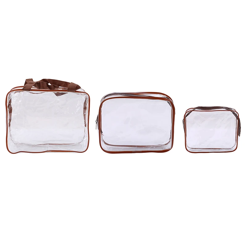 3 шт./компл. чистый макияжный косметички Портативный для туалетных