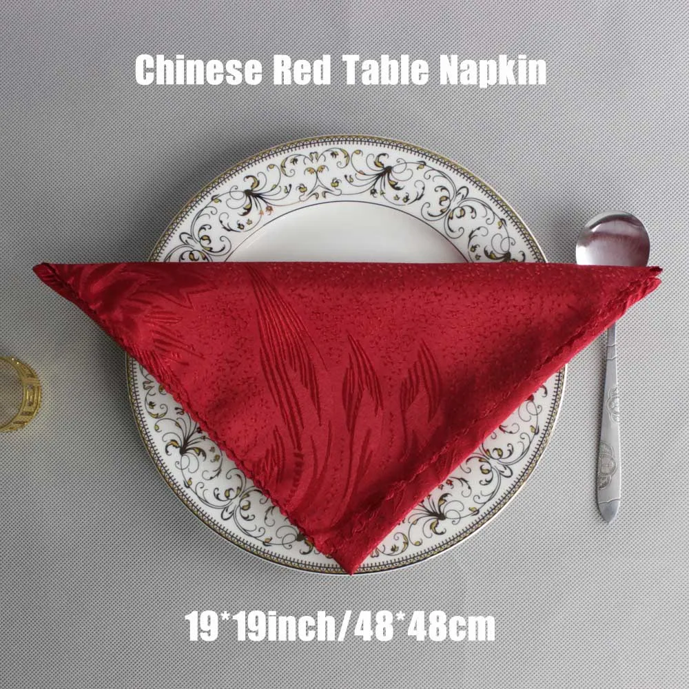 Китайский Ресторан Декоративные Бежевый Белый Красный полиэстер складной ткани