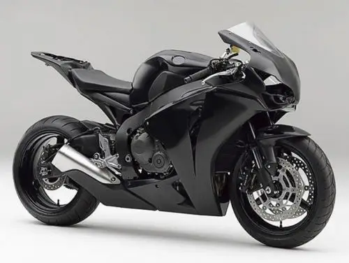 Глянцевый черный мотоцикл ABS пластик литья под давлением обтекатель полный