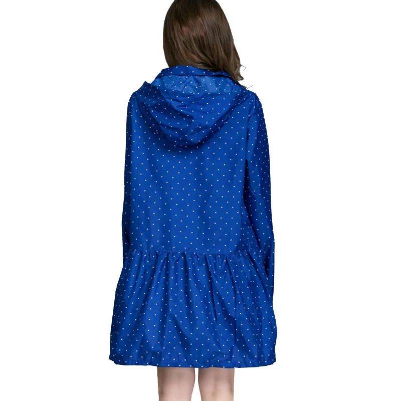 Длинный дождевик Женский дышащий для женщин пончо водоотталкивающая одежда