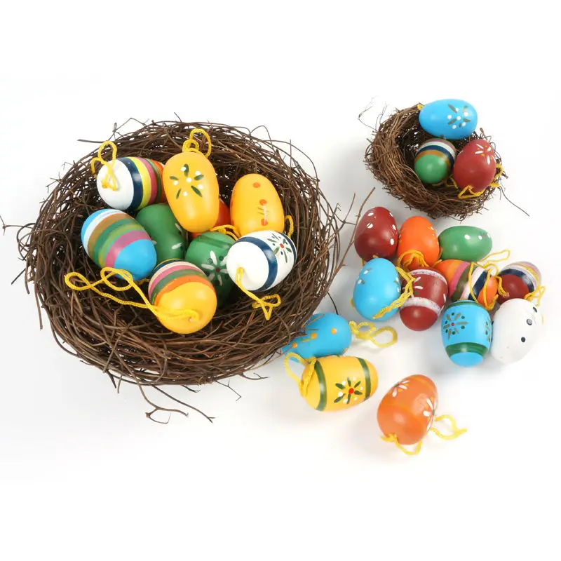 

Easter Egg Decoration 24Pcs 25mm Happy Easter Decoration Supplies 2022 New Painted Clorful Eggs Kids Gift Party Diy Favor