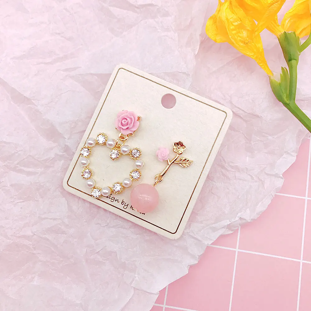 Crystal Pendientes Earrings for Women Pearl Tassel Femme Fashion Jewelry Star 2018 Luxury Flower Jewellery | Украшения и