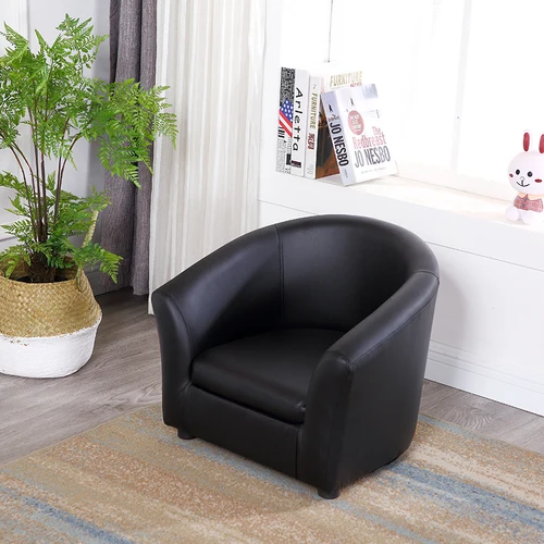 Black Sofa Детский диван детский мини-ленивый диван стул одиночный прекрасный стул для девочки, детский диван для детского сада - Цвет: Black Sofa