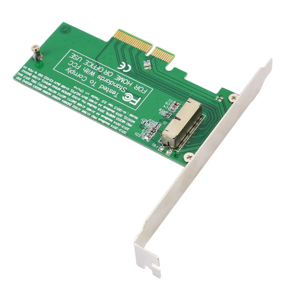 XT-XINTE PCI-Express PCIE PCI-E в 4X адаптер Карточка SSD конвертируемая карта для Mac Air Pro 2015 2014 2013