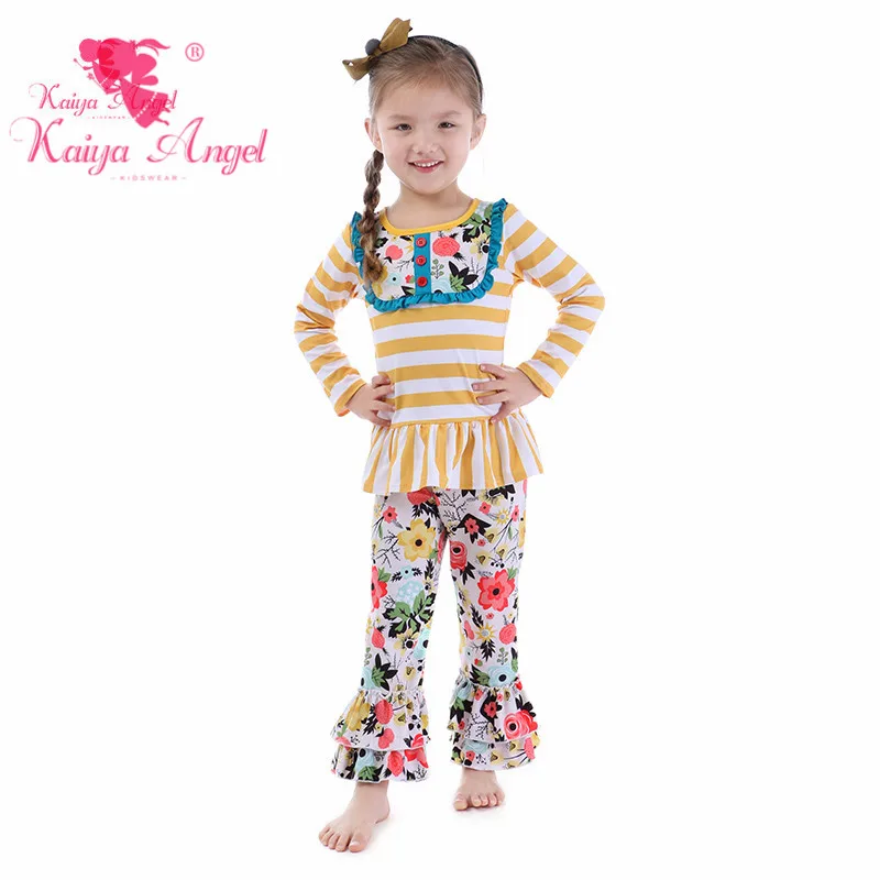 Kaiya Angel/эксклюзивная одежда для детей ясельного возраста с цветами оптовая