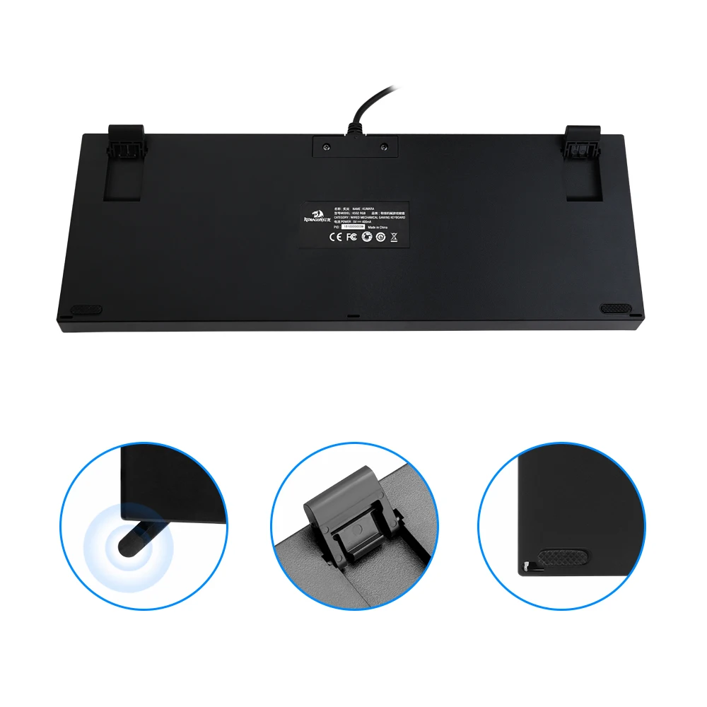 Механическая клавиатура Redragon K552 Kumara RGB проводная игровая с 87 клавишами и