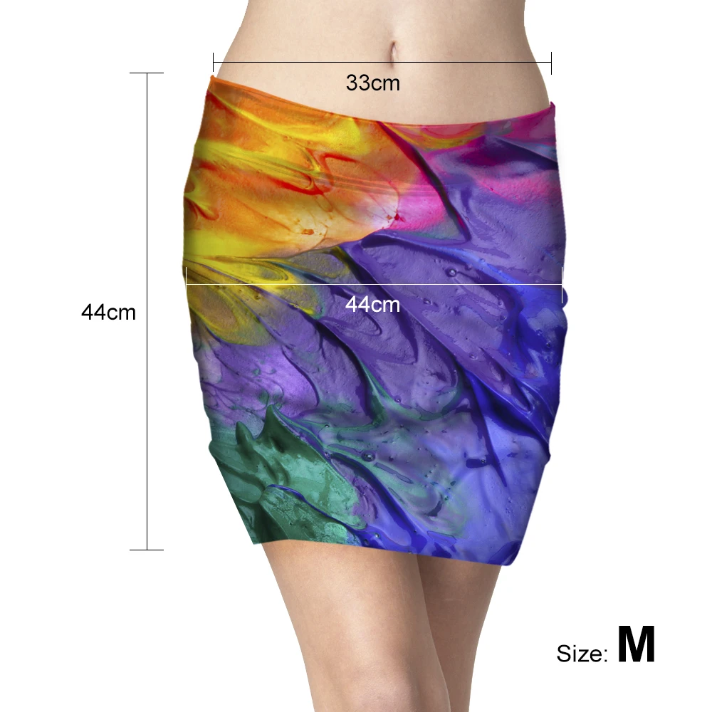 Noisydesigns Cool 3D Army Blue Printed Above Knee Mini Skirt for Women High Waist Pencil Sexy Elastic Skirts Girls | Женская одежда