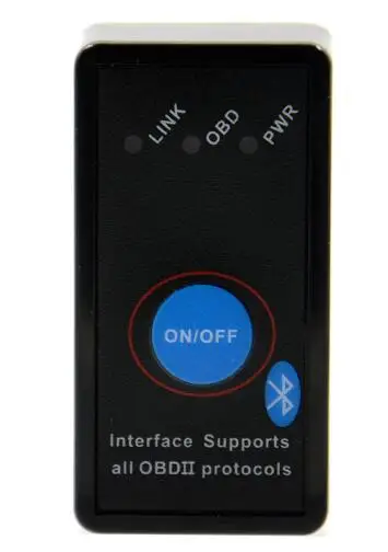 Супер Мини ELM327 с переключателем ELM 327 Bluetooth OBD2 OBD II CAN-BUS диагностический инструмент+ переключатель работает на Android Symbian Windows - Цвет: Красный