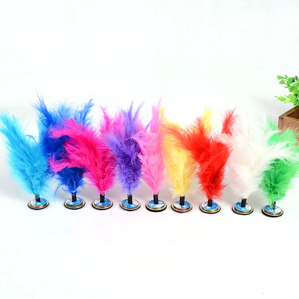 

1 Pc Indoor/Outdoor Portable Colorful Feather Chinese Jianzi Foot Sports Toy Game Kicking Kick Shuttlecock