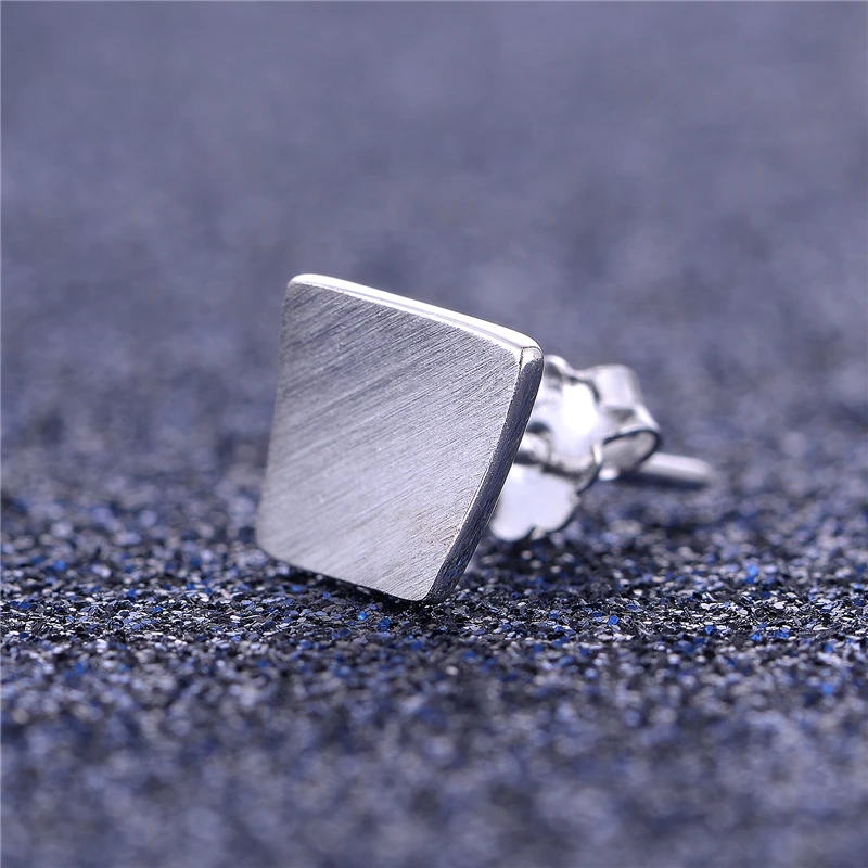 Классические серьги-гвоздики в форме снежного серьги 925 стерлингового серебра