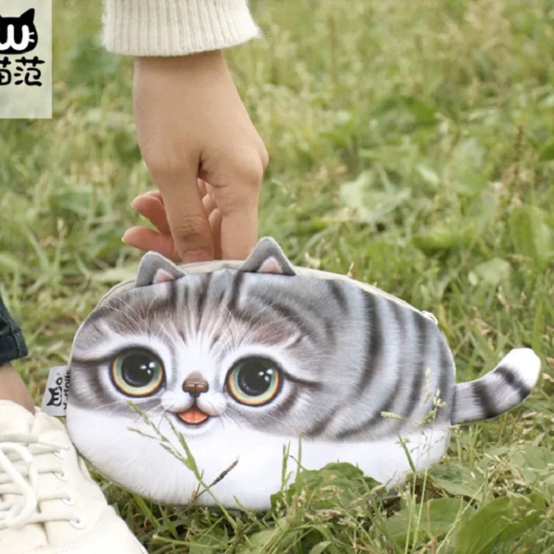 22 5 см мультяшный кот плюшевая косметичка органайзер для хранения детский