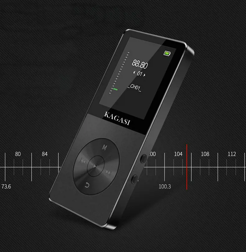 Динамик из сплава металла mp4 плеер 16 Гб HIFI без потерь звук музыка mp3 музыкальный FM
