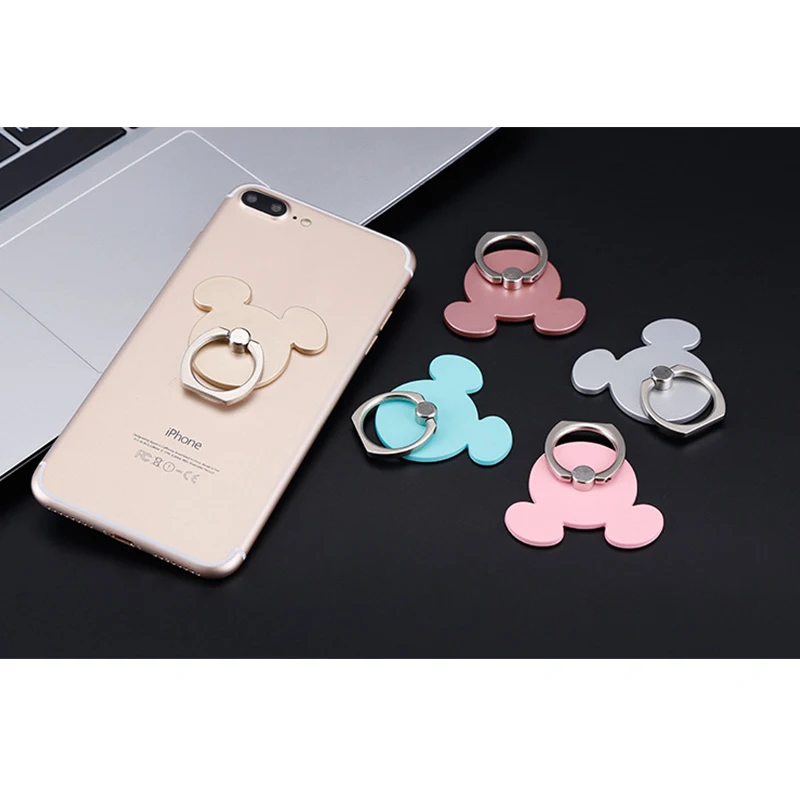 С Микки Маусом смартфон держатель стенд милый мультфильм 360 градусов палец