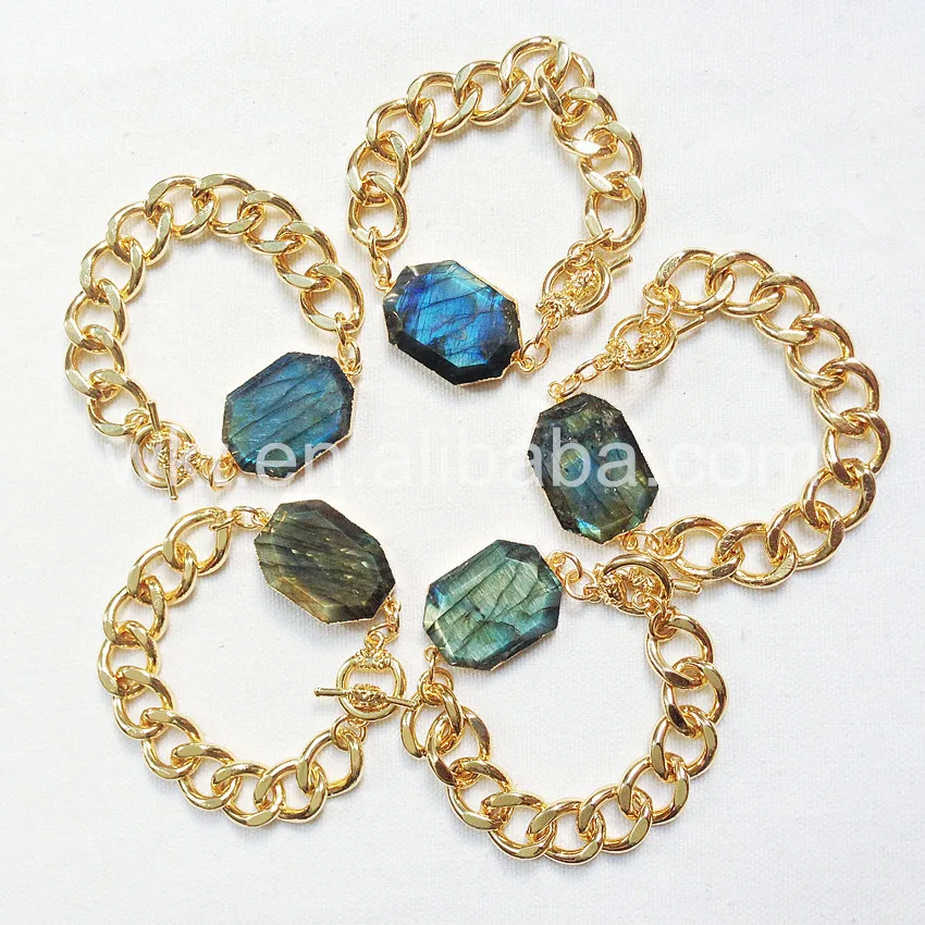 Браслет из камня для женщин большой модный браслет лабрадора качественный