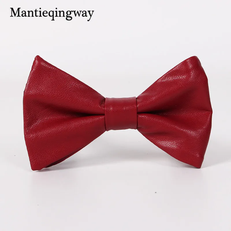 FB03510 Mantieqingway бренд галстук-бабочка карамельного цвета искусственная кожа свадебный галстук аксессуары для галстука модные обтягивающие галстуки-бабочки для мужчин - Цвет: FB03510