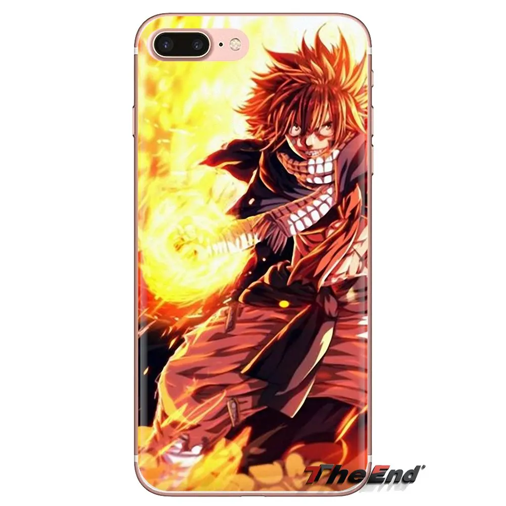 For Xiaomi Mi3 Samsung A10 A30 A40 A50 A60 A70 Galaxy S2 Note 2 Grand Core Prime Transparent TPU Cases Natsu Dragneel Fairy Tail |