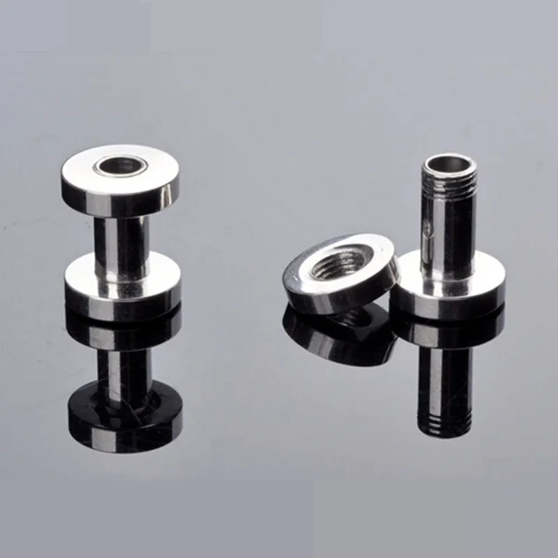 10 шт. Нержавеющая сталь винт уха Вилки Туннель Носилки Плоть датчик экспандер