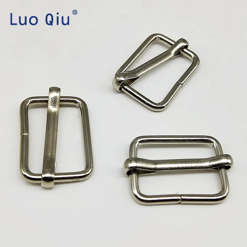 Luo Qiu 10 шт./лот 20 ММ Серебристые регулируемые подтяжки с пряжками и слайдер для