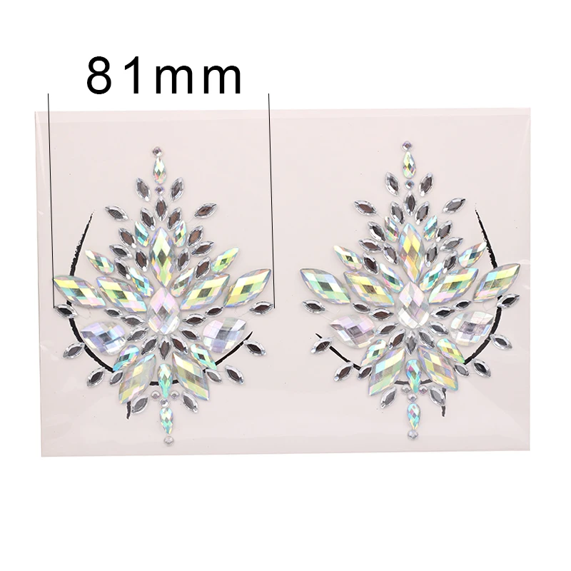 1 шт. Женская наклейка на грудь подобранная вручную Этническая Наклейка тело