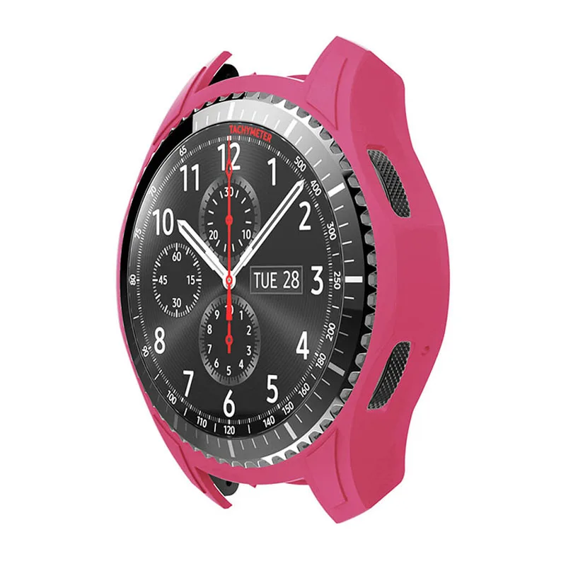 Защитный чехол для часов Samsung Gear S3 Frontier 22 мм smartwatch R760 силиконовый цветной рамка