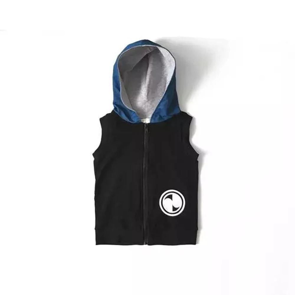 

chifuna New Baby Boys Vest Spring Autumn Children's Clothing Hooded Zipper Kids Vest Jacket Boys Waistcoat Coat Kids Outwear