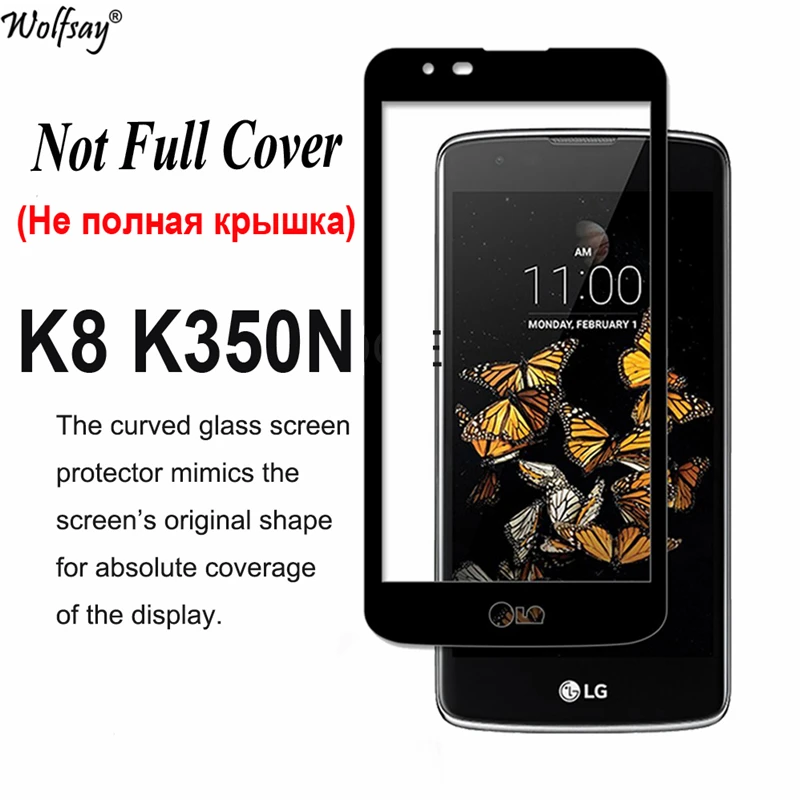 Wolfsay 1 шт для стекла LG K8 2016 защита экрана закаленное стекло LTE K350 K350E защитная