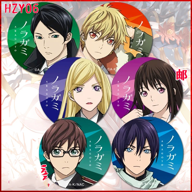 ZXFJXR 58 мм Noragami aragato Yato Iki Hiyori Yukine Ebisiu значки на брошь для рюкзака | Украшения и